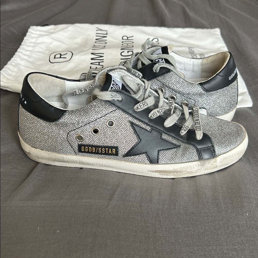 Golden Goose Superstar Sneakers - Black and Gray